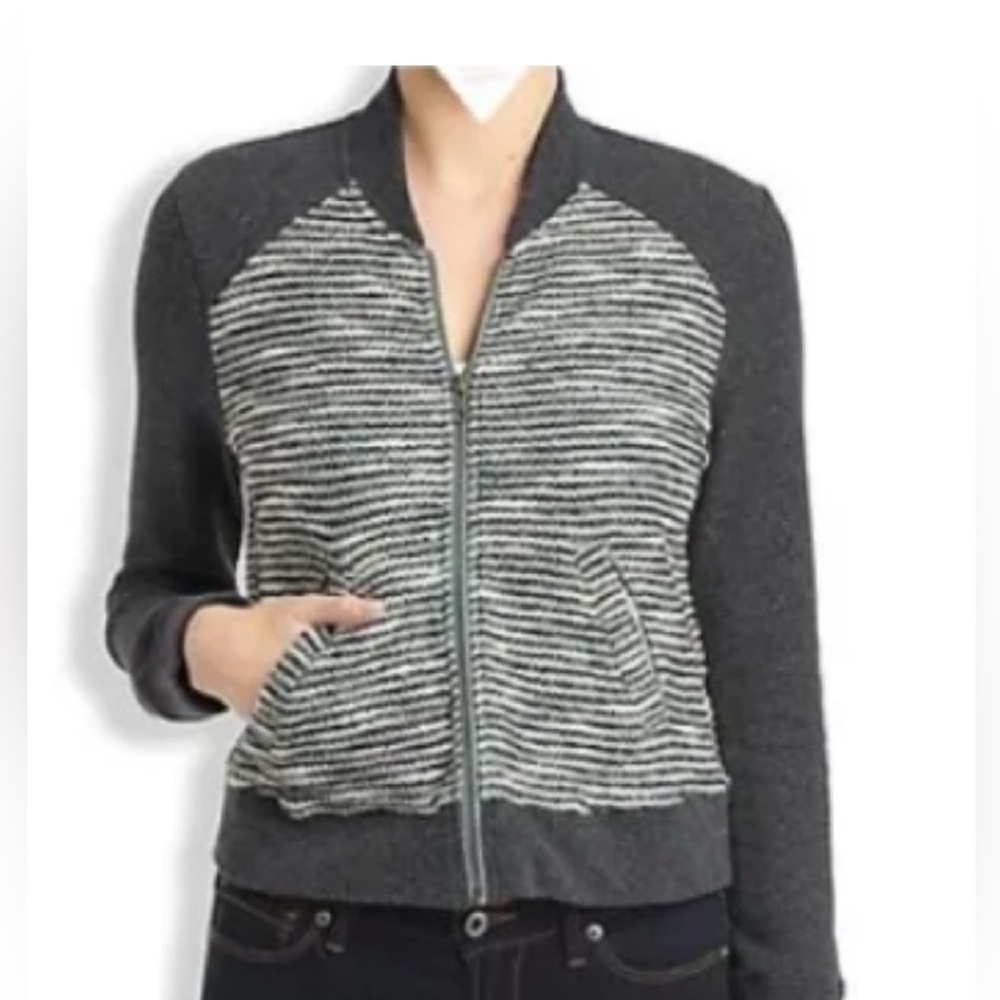 Lucky Brand Women’s Textured Gray Jacket Size Medium